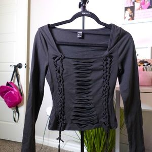 Distressed Long Sleeve from Shein